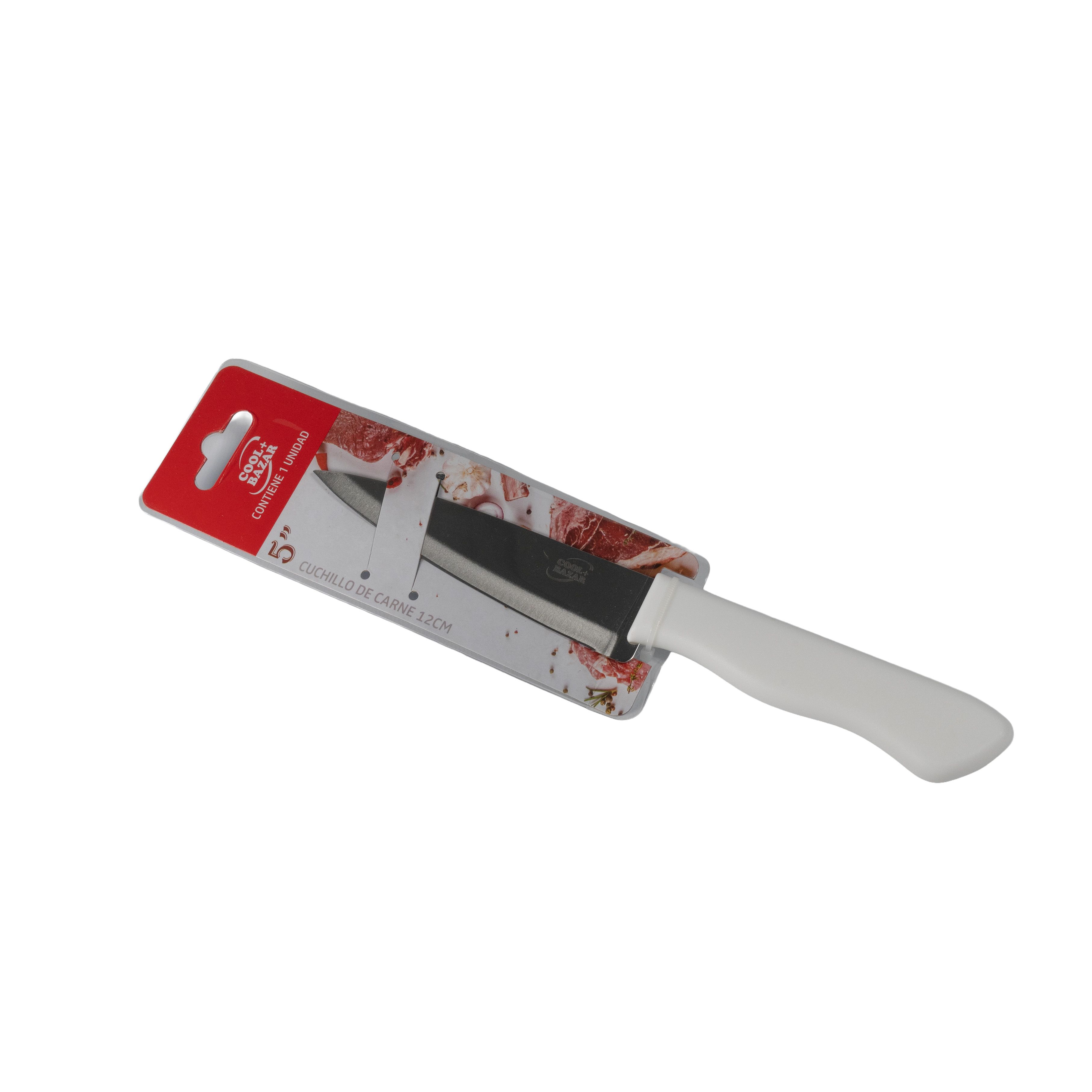 Cuchillo de carne mango blanco-A306-5W