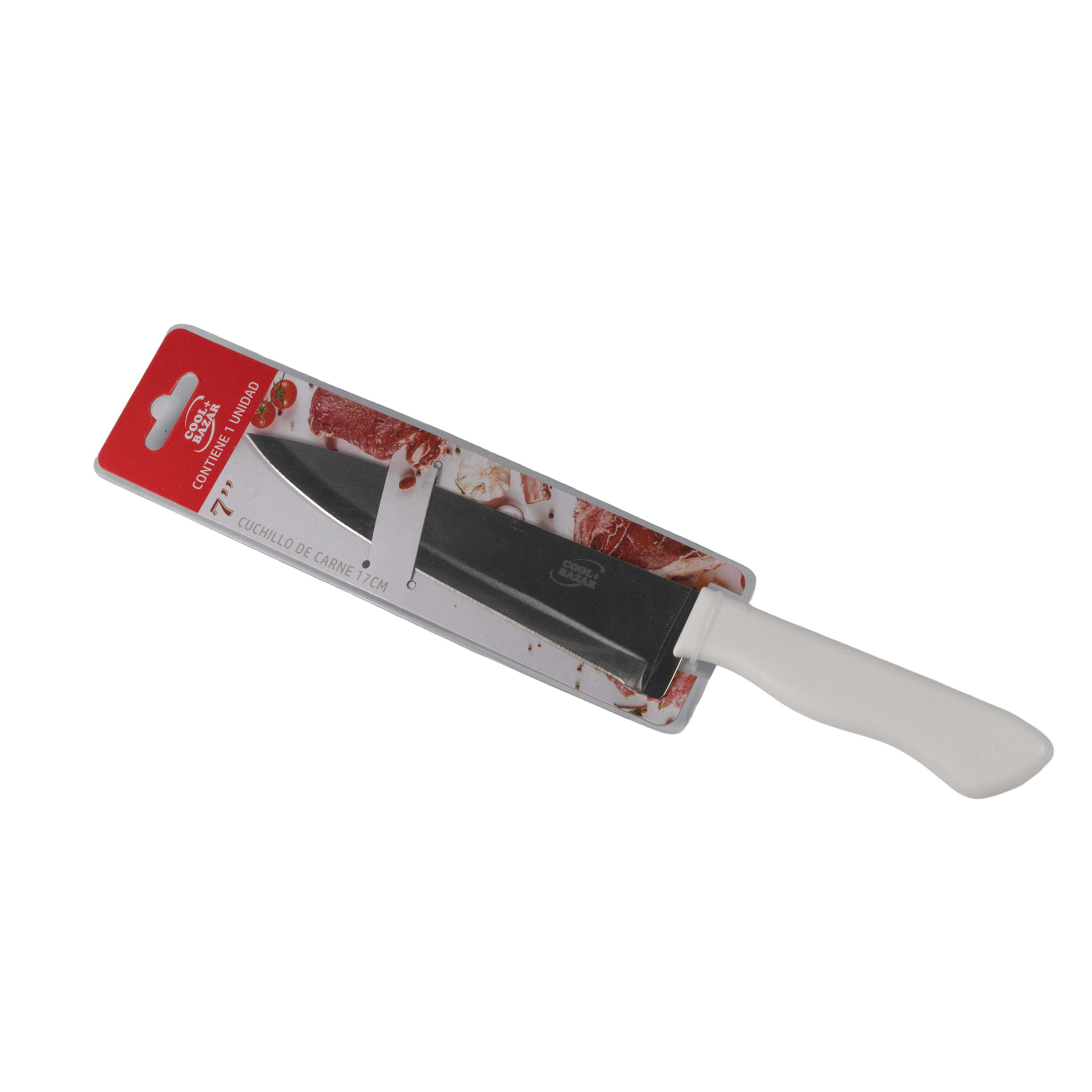 Cuchillo de carne mango blanco-A306-7W