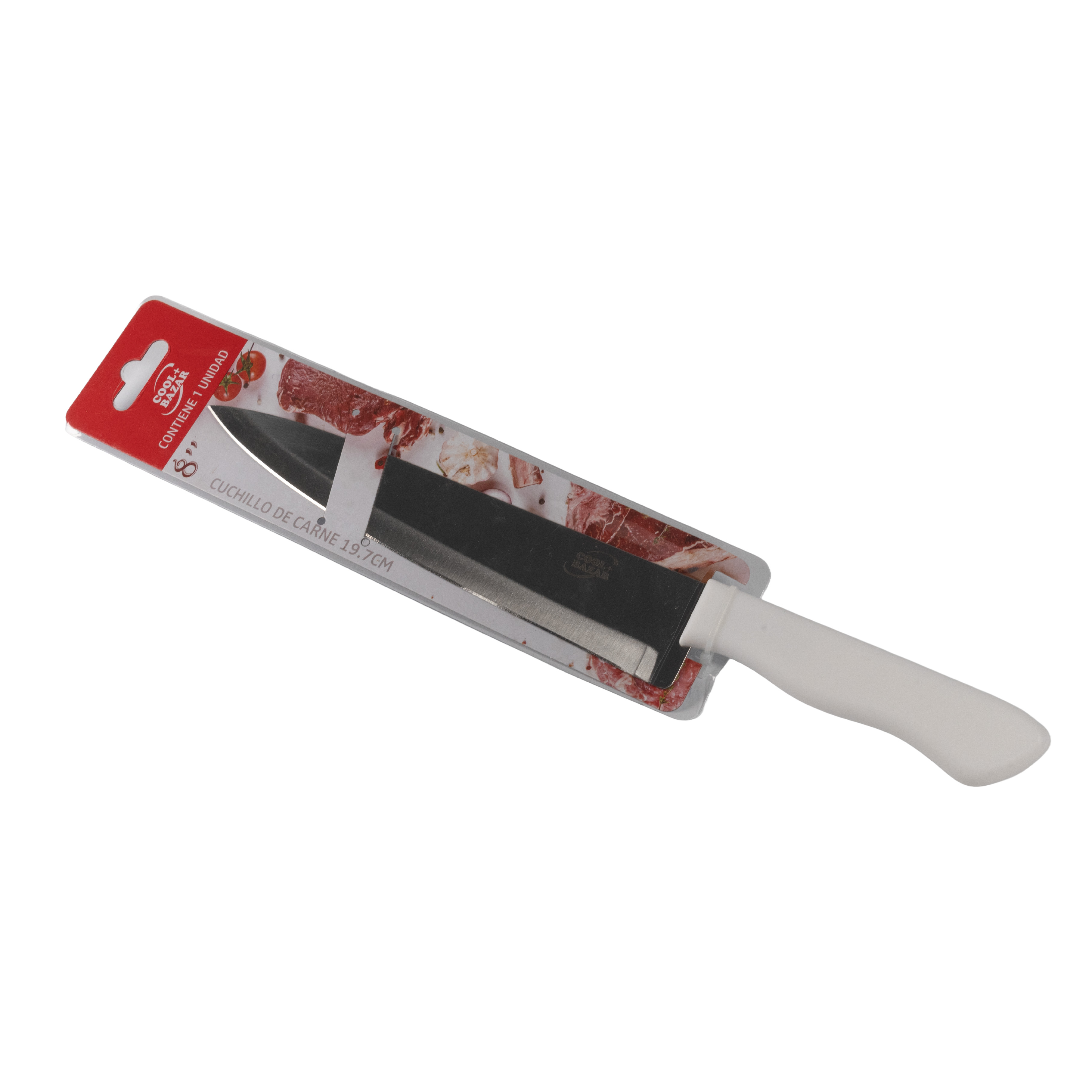 Cuchillo de carne mango blanco-A306-8W