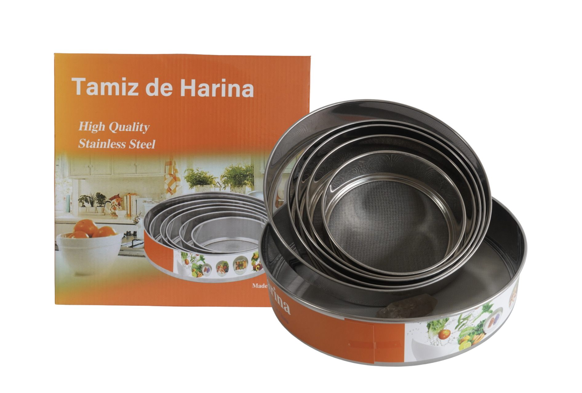 Set Tamizador/Tamiz de harina de 6 piezas -QXSS053